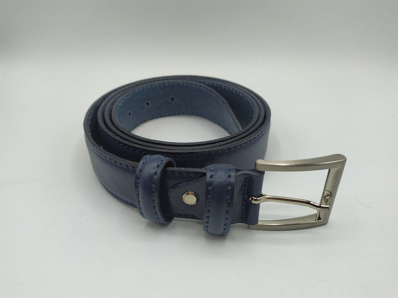 Leather belt extra size classic format