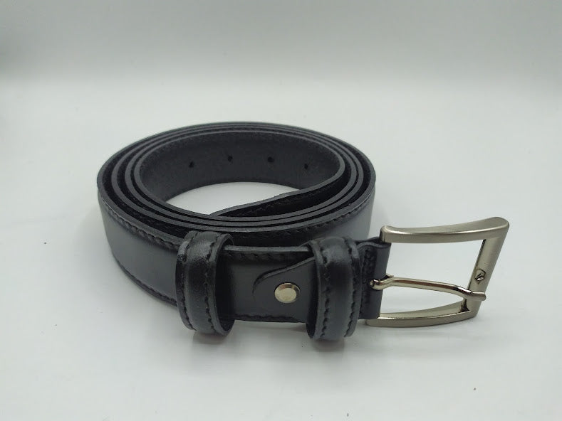 Leather belt extra size classic format