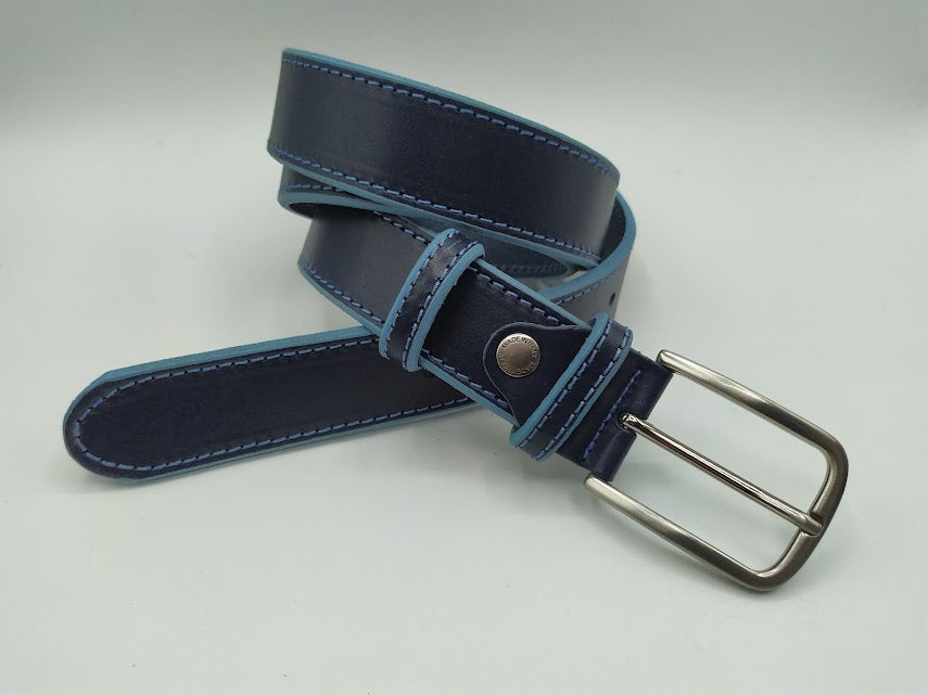 Belt in 3.5 cm. with contrasting profile