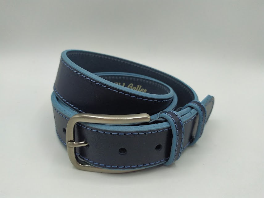 Belt in 3.5 cm. with contrasting profile