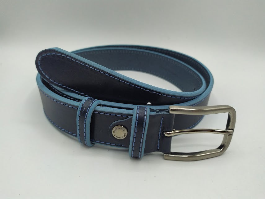 Belt in 3.5 cm. with contrasting profile