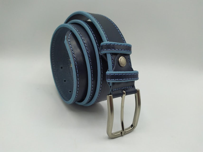 Belt in 3.5 cm. with contrasting profile