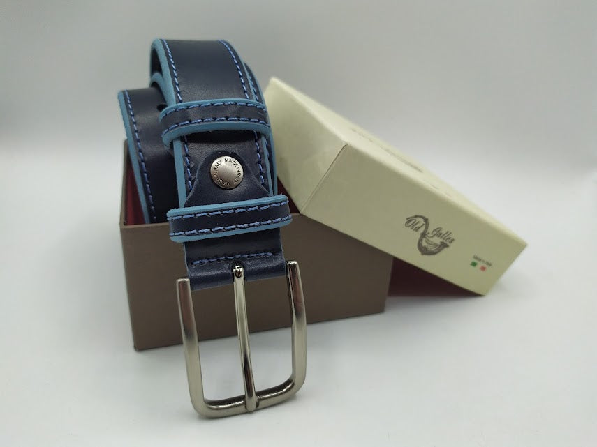 Belt in 3.5 cm. with contrasting profile