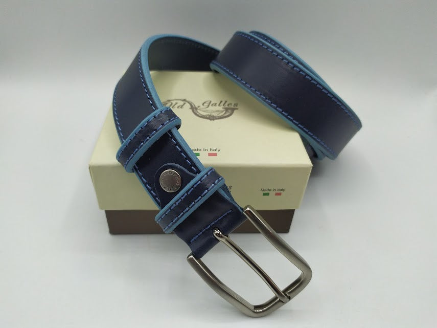 Belt in 3.5 cm. with contrasting profile