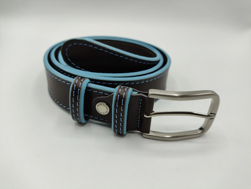 Belt in 3.5 cm. with contrasting profile