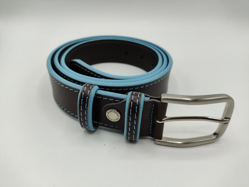 Belt in 3.5 cm. with contrasting profile