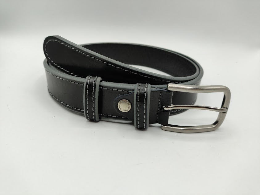 Belt in 3.5 cm. with contrasting profile