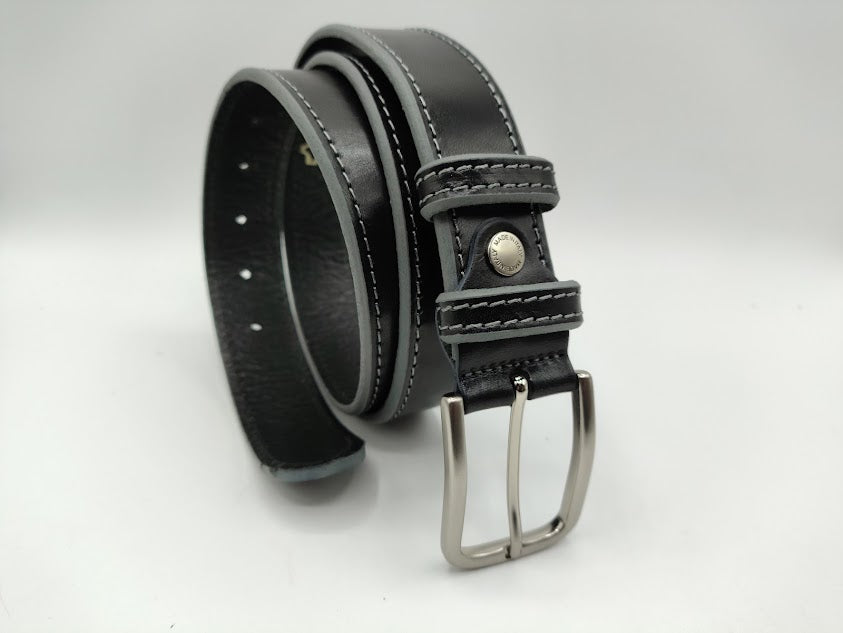 Belt in 3.5 cm. with contrasting profile