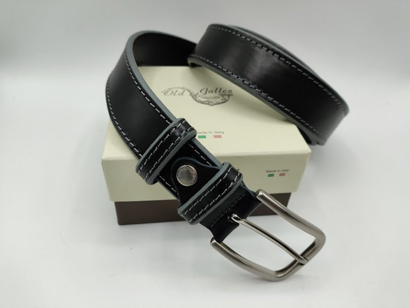 Belt in 3.5 cm. with contrasting profile