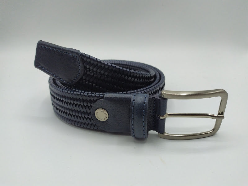 Braided Stretch Leather Belt