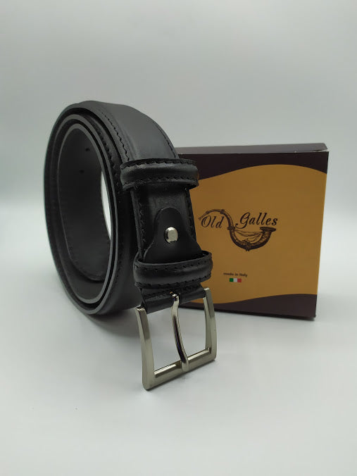 Rounded Leather Belt 4cm